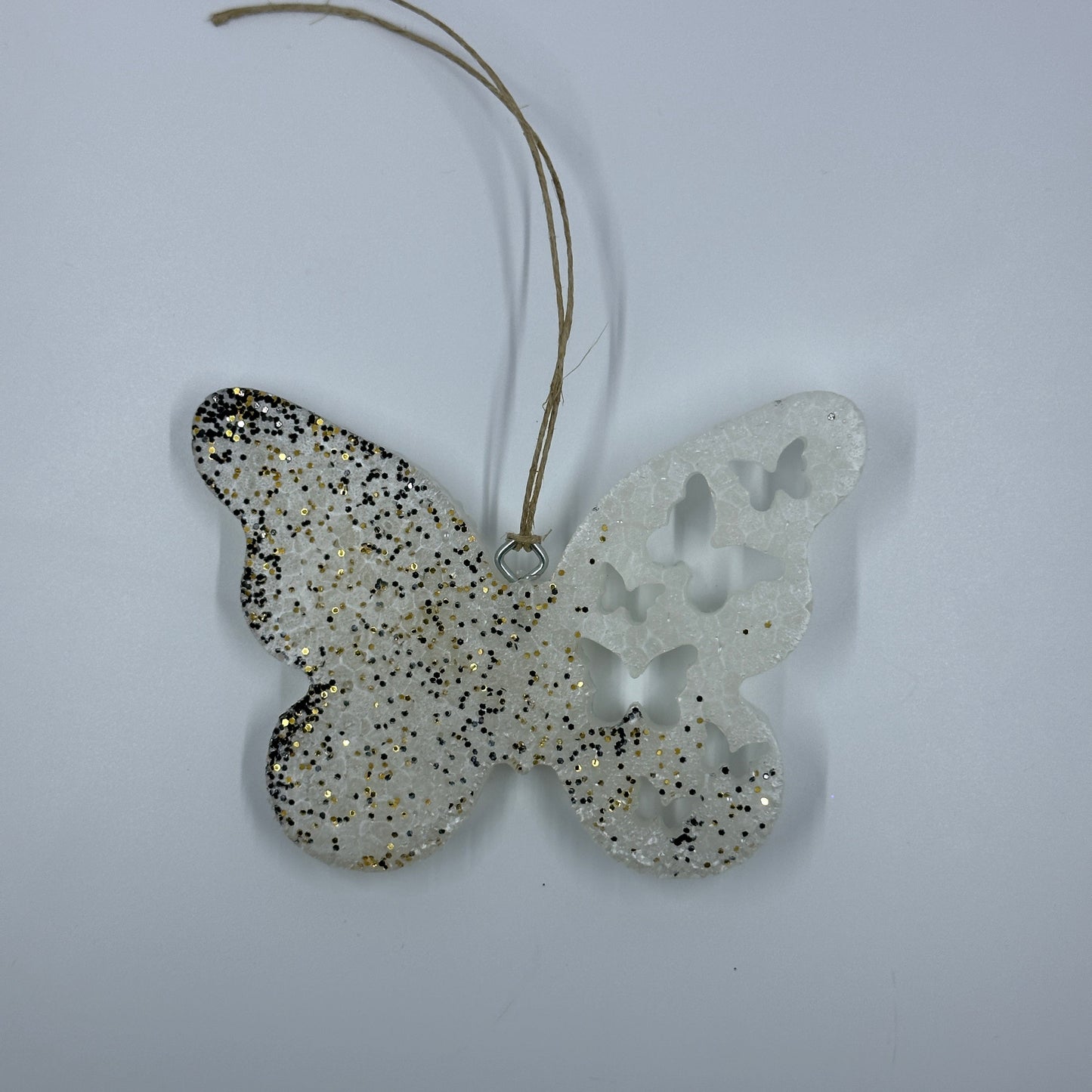 White butterfly in scent leaves