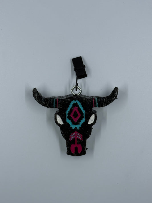 Bull Skull vent clip in scent Pumpkin Pecan Waffle