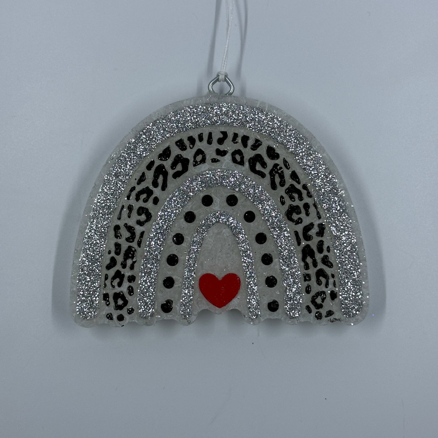 white and silver rainbow