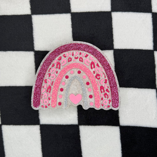 Pink and white rainbow